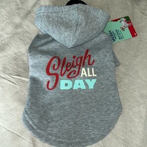 Merry Makings Sleigh All Day Dog Hoodie (XS)